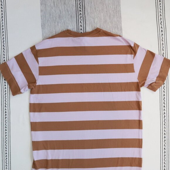 Kowtow T-Shirt Dress Lilac Earth Stripe | XS - Picture 8 of 9